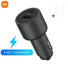 Автомобильное зарядное устройство Xiaomi, 100 Вт, 5 В, 3 А, два USB-порта