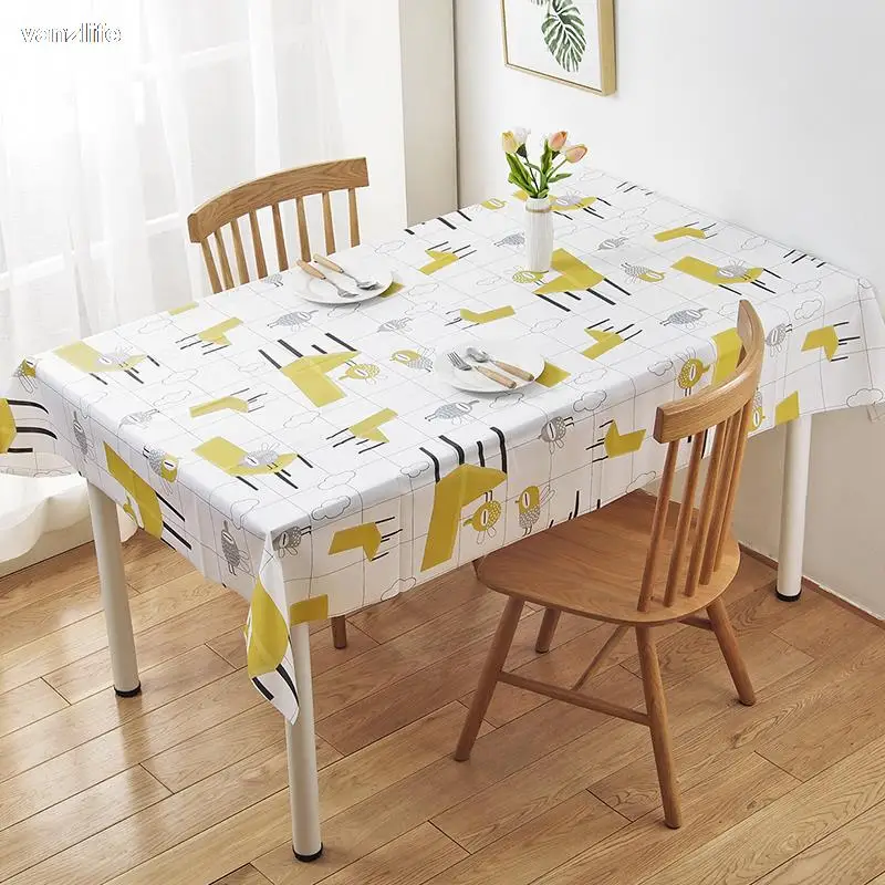 

vanzlife The sitting room is waterproof cloth Household printed tablecloth table rectangular oil pad disposable table cloth