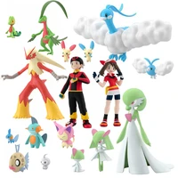 bandai 120 pokemon hoenn region torchic mudkip kirlia blaziken altaria collection model toy anime figure toys for kids gift