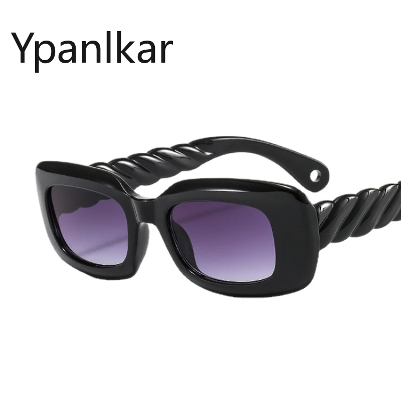 

Овальные женские солнцезащитные очки в винтажном стиле, трендовые маленькие солнечные очки с градиентными линзами, с цепочкой, UV400, летние