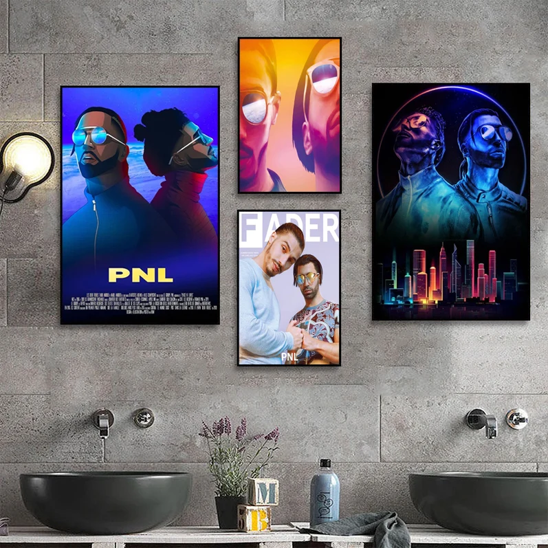 

PNL Rapper Vert Rap Hip Hop Singer Vintage Posters Sticky Whitepaper Sticker DIY Room Bar Cafe Vintage Decorative Painting