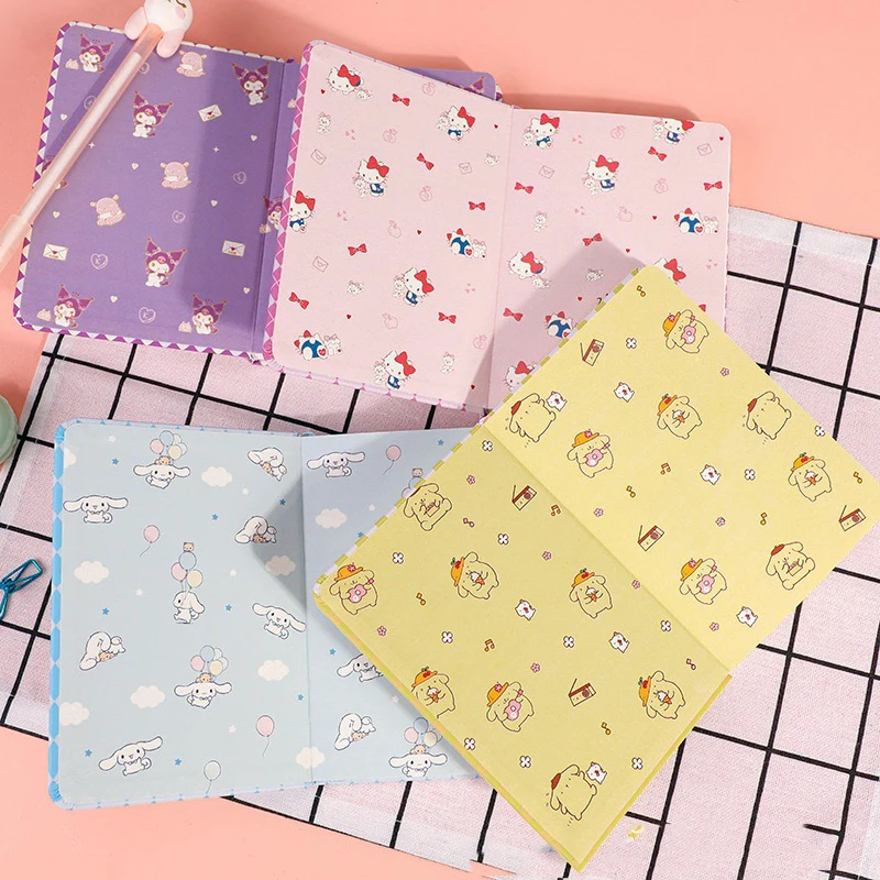 

A6 Kawaii Sanrio Kuromi Notebook Cartoon Cute Cinnamoroll Hand Account Notepad Creative Anime Hellokittys Diary Birthday Gift