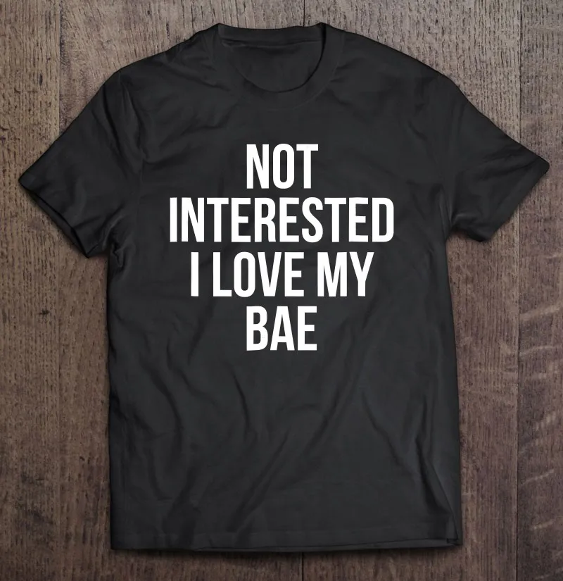 

Мужская футболка оверсайз с принтом «I Love My Bae»
