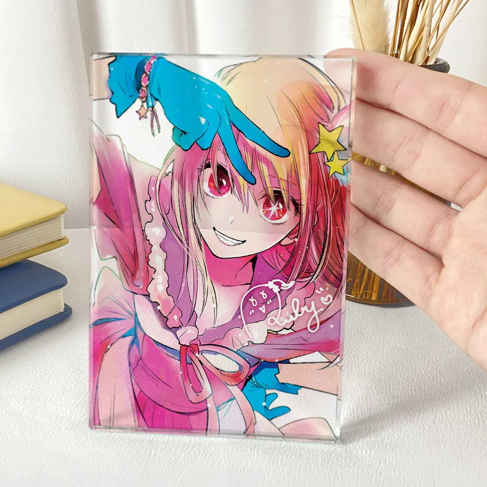 Аниме Oshi no Ko Hoshino Ai Akuamarin rubii Косплей кристаллическая подставка Дисплей Модель