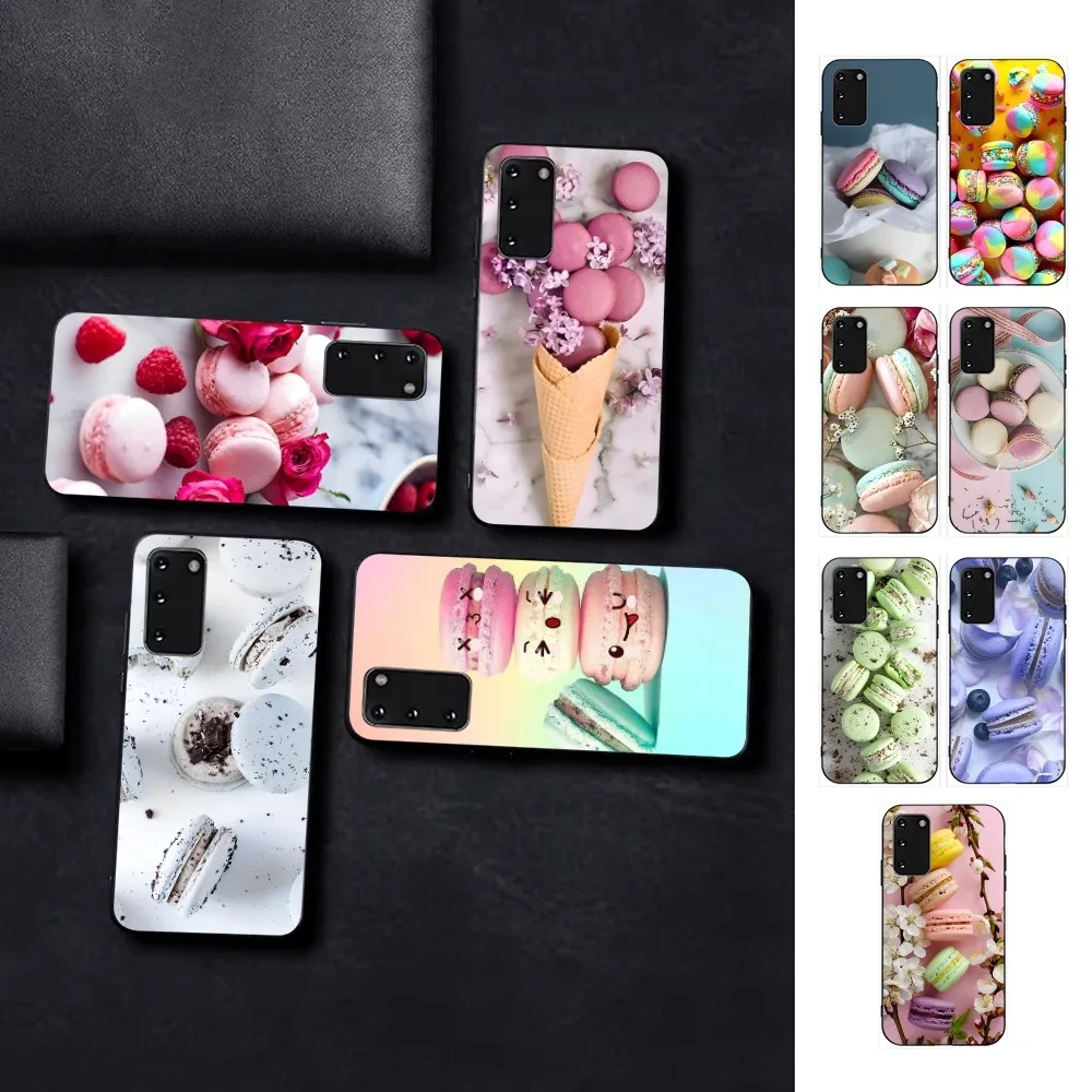 

Dessert Macaron Phone Case For Samsung S 9 10 20 21 22 23 30 23plus lite Ultra FE S10lite Fundas