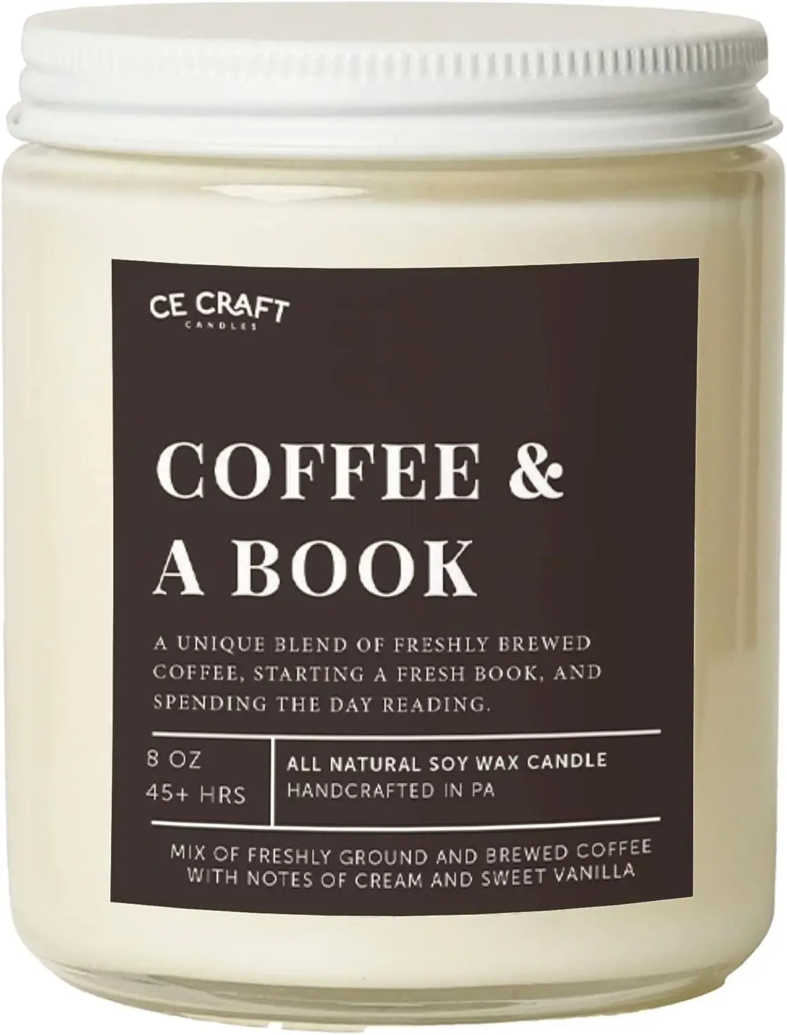 

& A Book Scented Candle - Gift for Her, Library Book Candle, Book Lover Gift, Reading Candle, Bookstore Book Lover Reader Bo