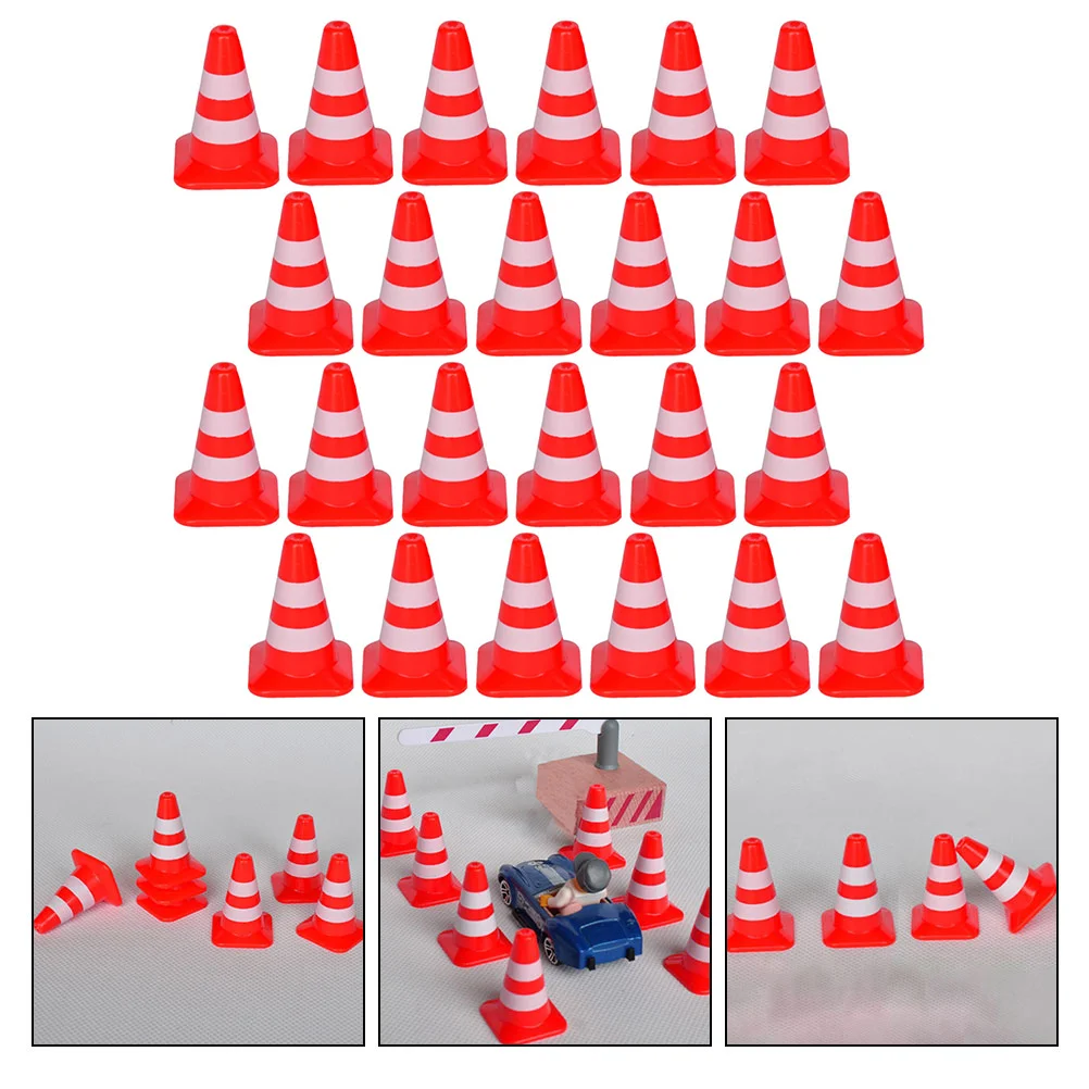 

35 Pcs Football Traffic Sign Toy Soccer Toys Mini Roadblock Simulation Barricade Educational Cognitive Scene Plaything Sports