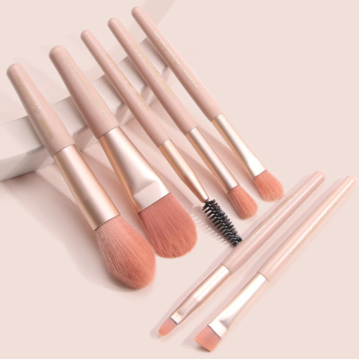 

7pcs Mini Makeup Brush Set Soft Hair Portable Eyeshadow Eyebrow Brush Concealer Brush Loose Powder Brush Makeup Tools