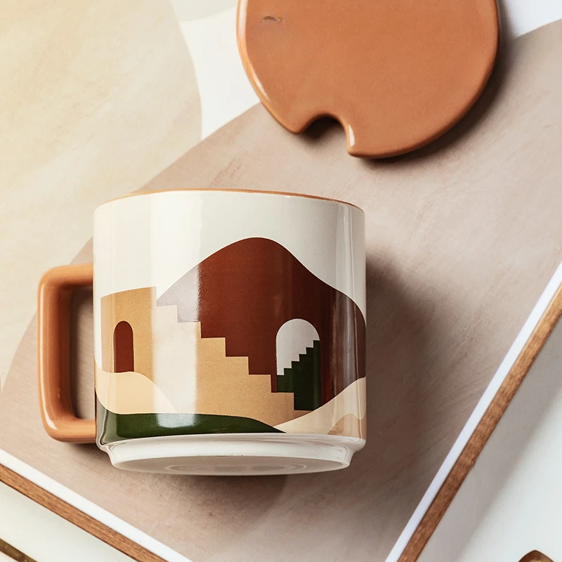 

High appearance level Gift Coffee Milk Breakfast large capacity ceramic mugs
