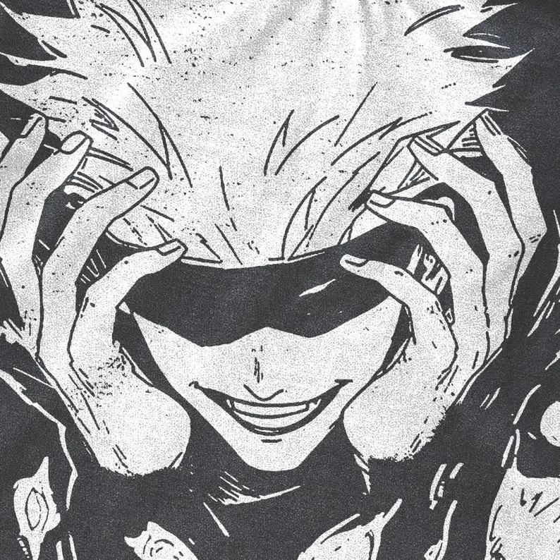 GOJO SATORU jjk аниме подарок уличная одежда унисекс фанатская рубашка модные футболки