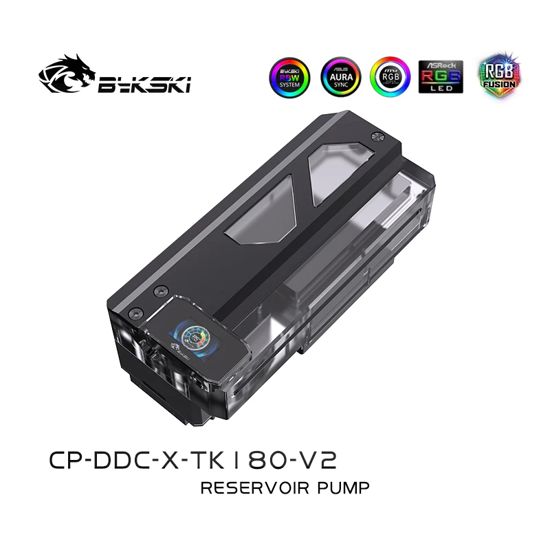 

Bykski CP-DDC-X-TK180-V2/CP-DDC-X-TK220,RGB Square AIO Warer Pump Reservoir Res,Integrated Water Tank+Pump Combo.180/220mm