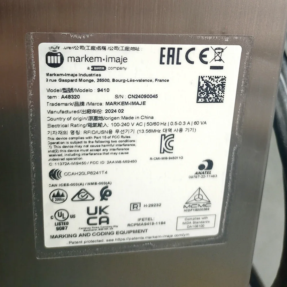 Промышленный двумерный код автоматический струйный принтер мелкий символ Markem