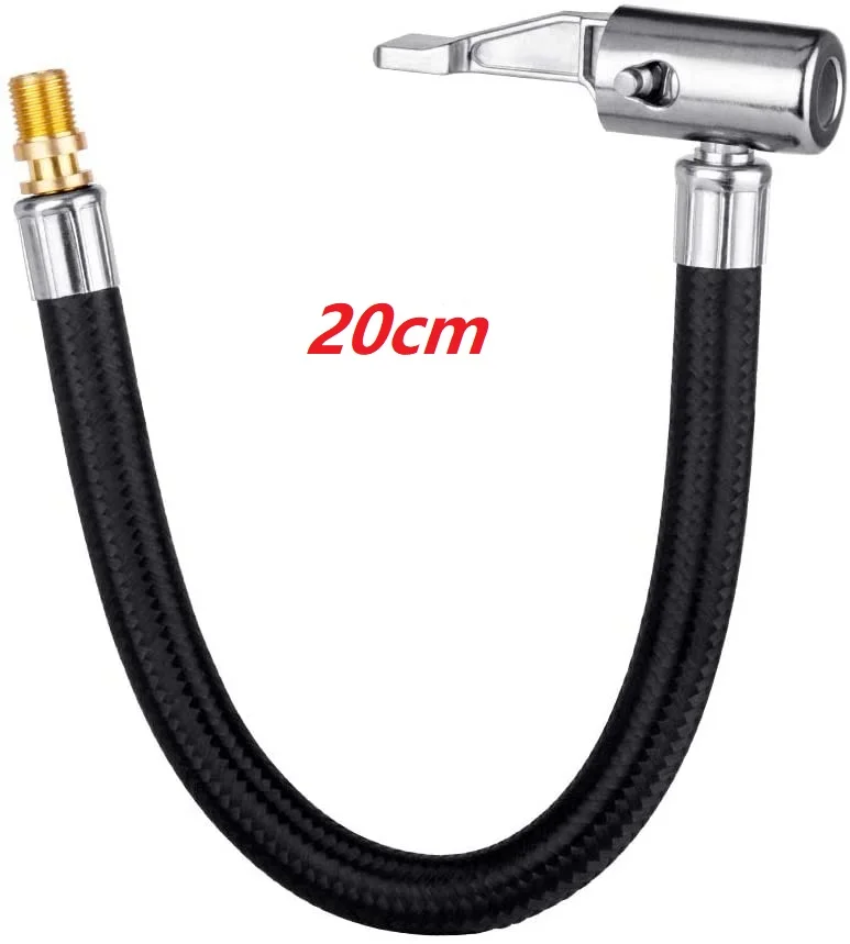 

Шланг для накачивания автомобильных шин, надувной воздушный насос, удлинительная трубка, адаптер, поворотное соединение для шин, фиксирующий воздушный патрон для велосипеда, мото