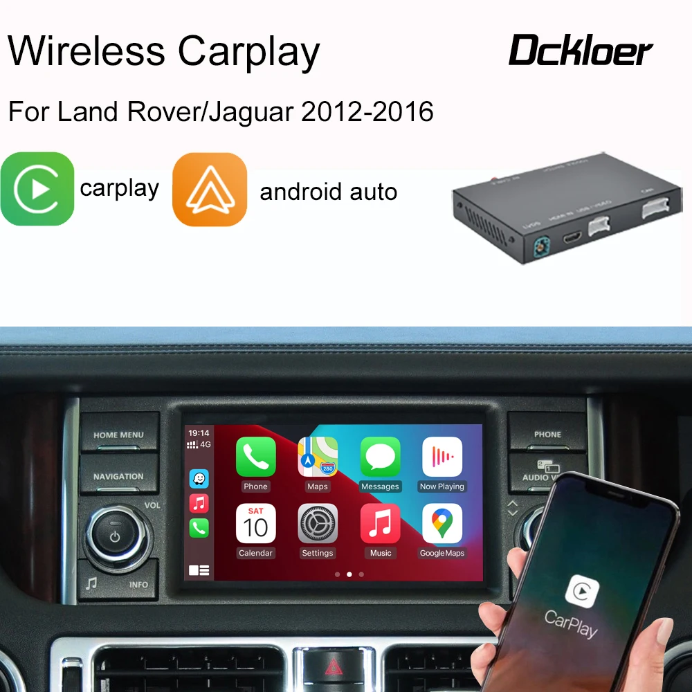 

For Apple Wireless Carplay For Land Rover/Jaguar/Range Rover/Evoque/Discovery Android Auto Ai Box Multimedia USB Navigation DSP