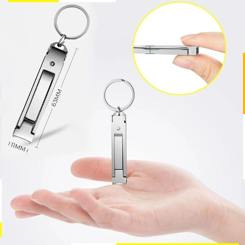 

Multifunctional Folding Nail Clippers Manicure Tool With Nail File Stainless Steel Curved Blade Clipper Fingernail Scissor Cutte