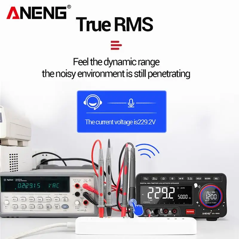 

Мультиметр ANENG AN999S настольный с Bluetooth, 19999 отсчетов