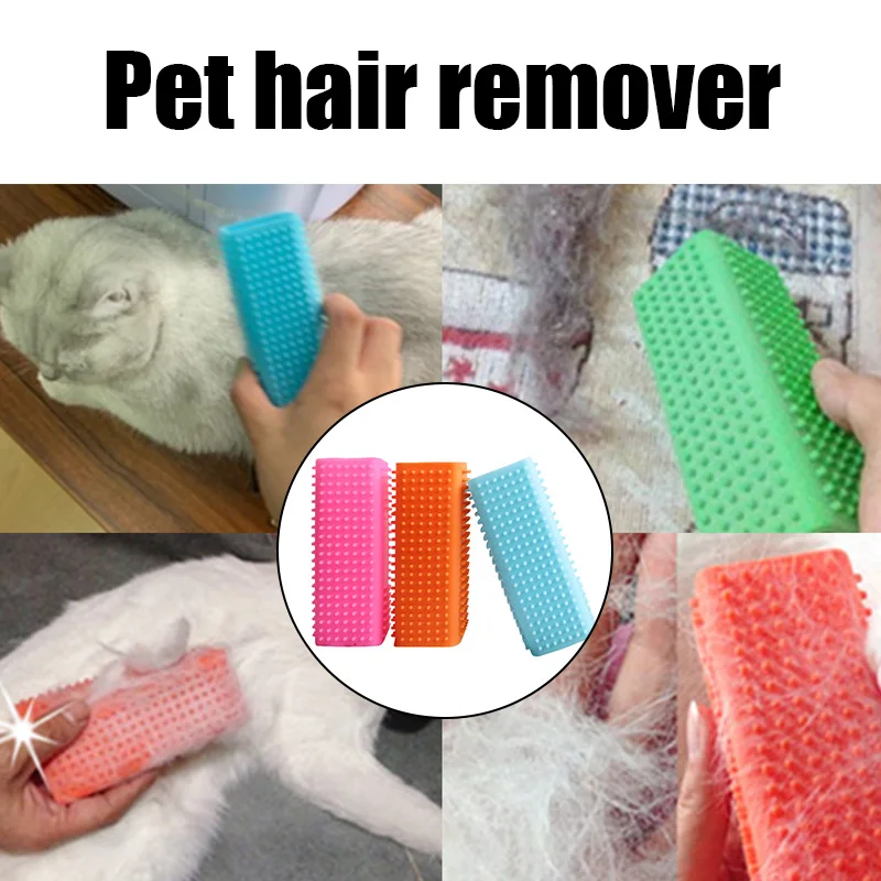 

Massager For Cats Clean Hair Removal Brush Dog Bath Comb Sticky Depilation Silicone Pet Cleaner Cleaning Dog Brush Bathing Comb