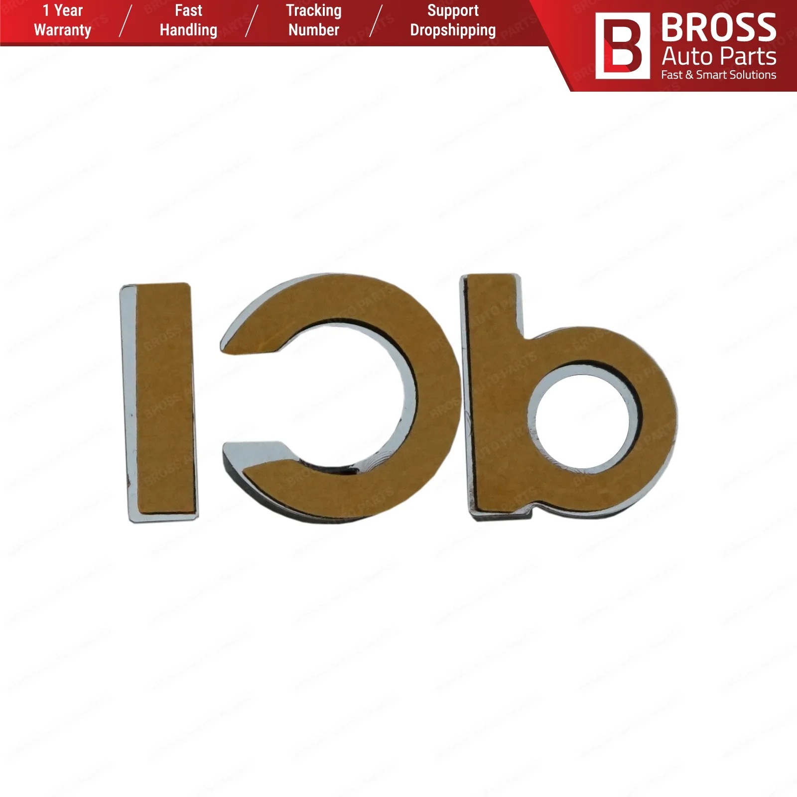 Bross автозапчасти BSP583 хром dci значок монограмма Эмблема для Renault Megane MK3 Clio MK4 Dacia Duster