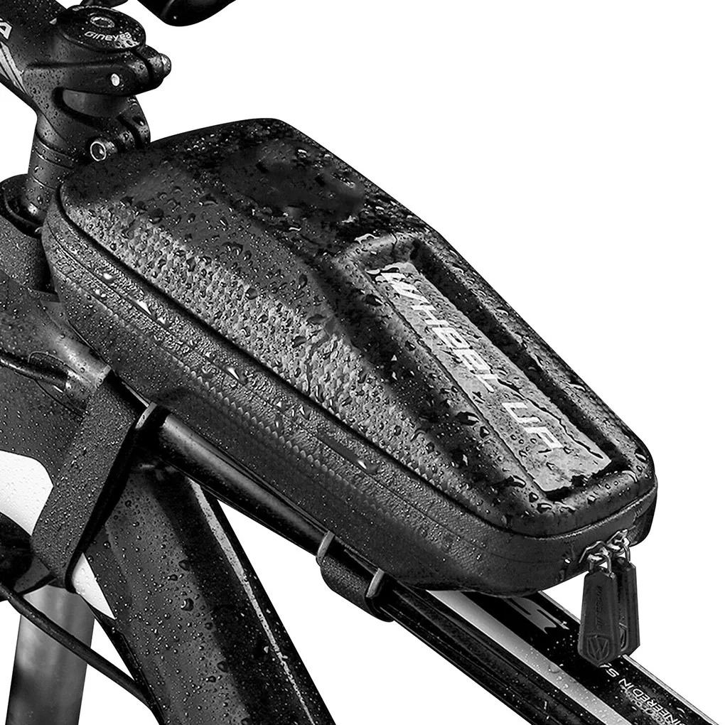 

Bike Frame Bag Cycling Pannier EVA Zipper Design Waterproof Phone Keys Storage Front Pouch