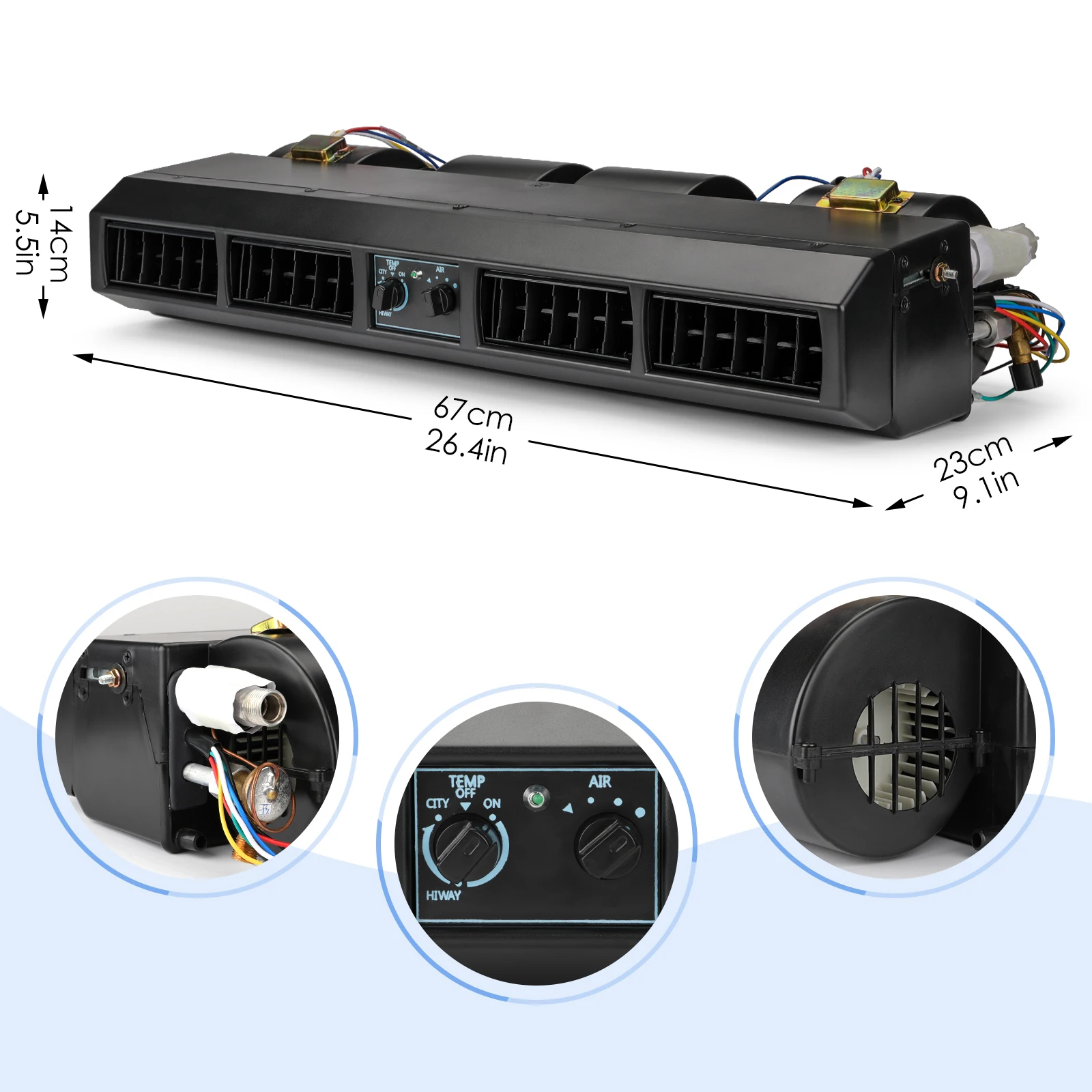 

RV65F 12V/24V automobile air conditioner 508 compressor kit, universal, for bus, truck, excavator, RV vehicle AC parts