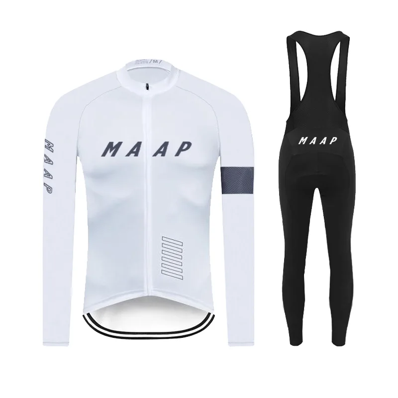 

2022 MAAP Autumn Cycling Jersey Set Long sleeve Cycling Clothing MTB maillot Ropa Ciclismo Bicycle Sportswear Road Bike uniform