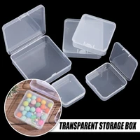 hot square storage boxes transparent jewelry beads container box small items sundries organizer case fishing tools accessories