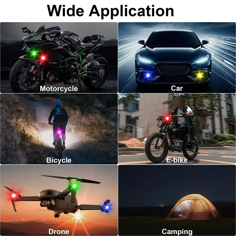 Перезаряжаемые беспроводные светодиодные стробоскопы 4 шт. IP65 водонепроницаемый