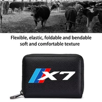 auto parts 4s custom genuine leather bag driver license business card bank card holder wallet storage bag for bmw x1 x2 x3 x4 x5