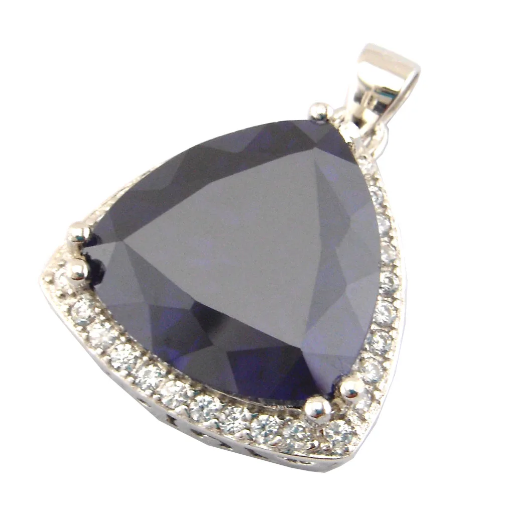 

925 Silver jewelry silver tanzanite pendant classic women necklace