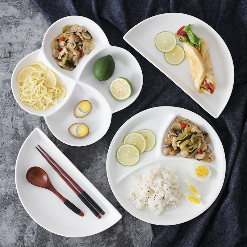 

Керамическая обеденная тарелка чистого белого цвета, Сервировочная сетчатая тарелка