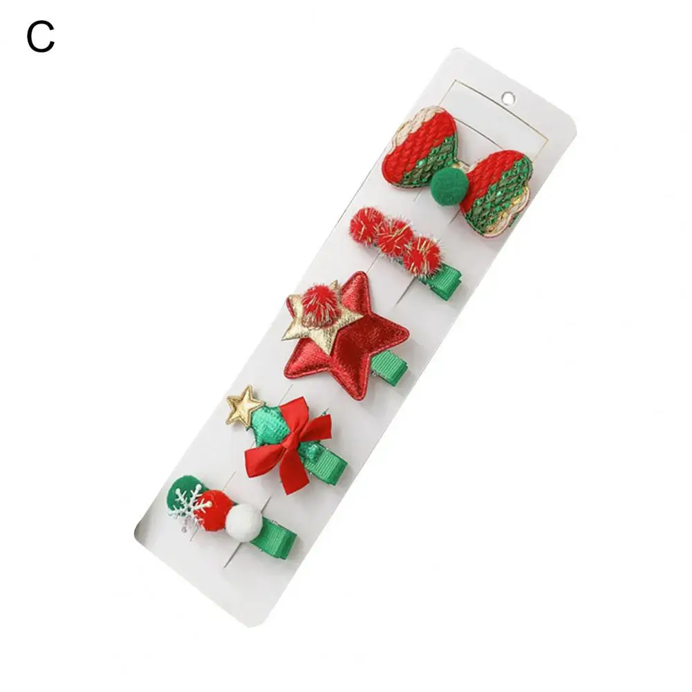

Hair-fixed Durable Snowman Different Shapes Girl Hair Clip for Kids