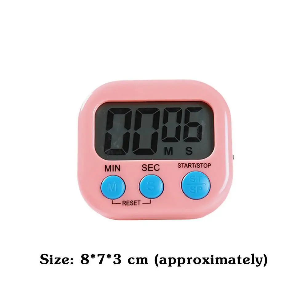 digital timer big screen timer magnetic lcd kitchen countdown timer alarm stand kitchen timer practical cooking alarm clock free global shipping