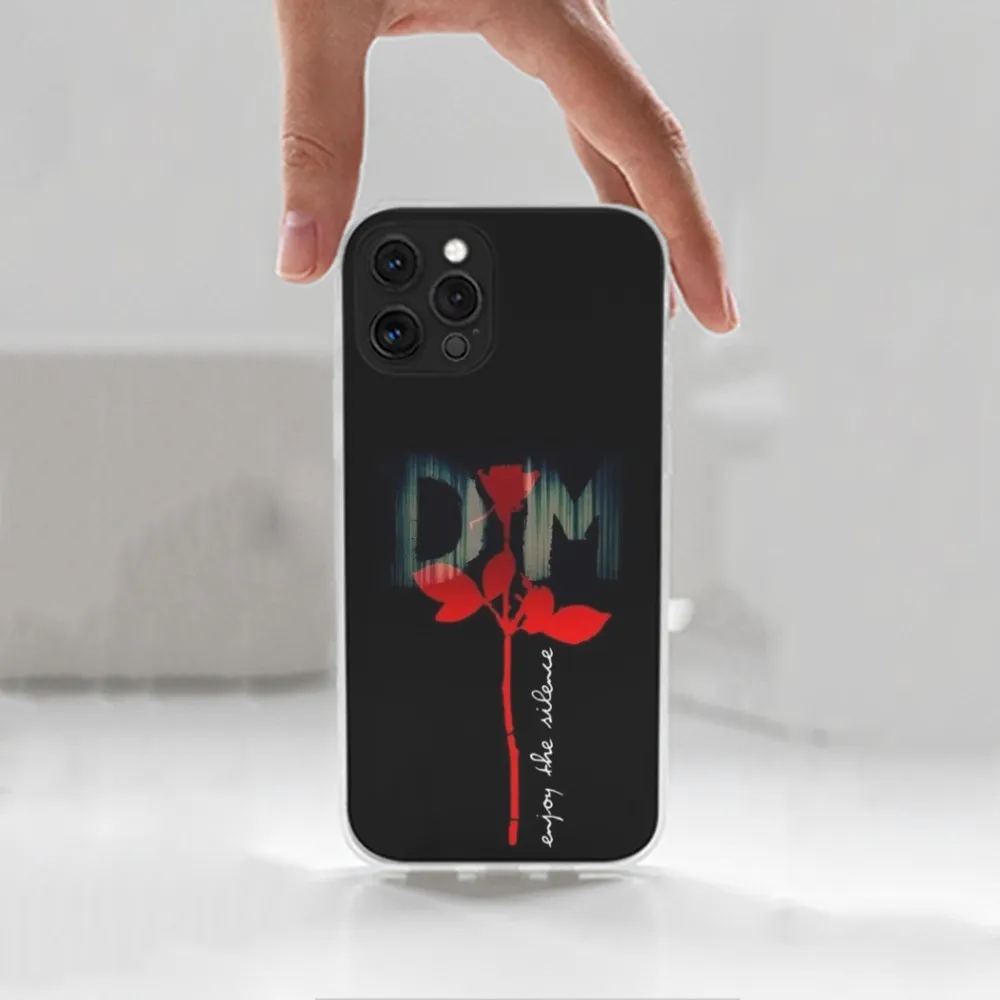 D-Depeche Mode Rock-S Band Case For iPhone 16 15 14 13 12 11 Plus Pro Max XR XS X 7 8 SE Mini Transparent Silicone