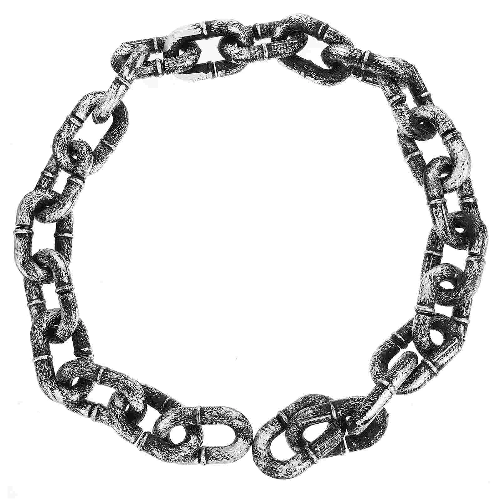 

Chains, 3 2ft Chain Link Chain Prop for Costume Accessory Party Halloween