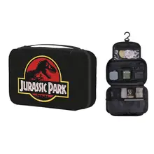 Hanging Travel Jurassic Park Toiletry Bag Folding Sci Fi Dinosaur Cosmetic Makeup Organizer Women Beauty Storage Dopp Kit Case
