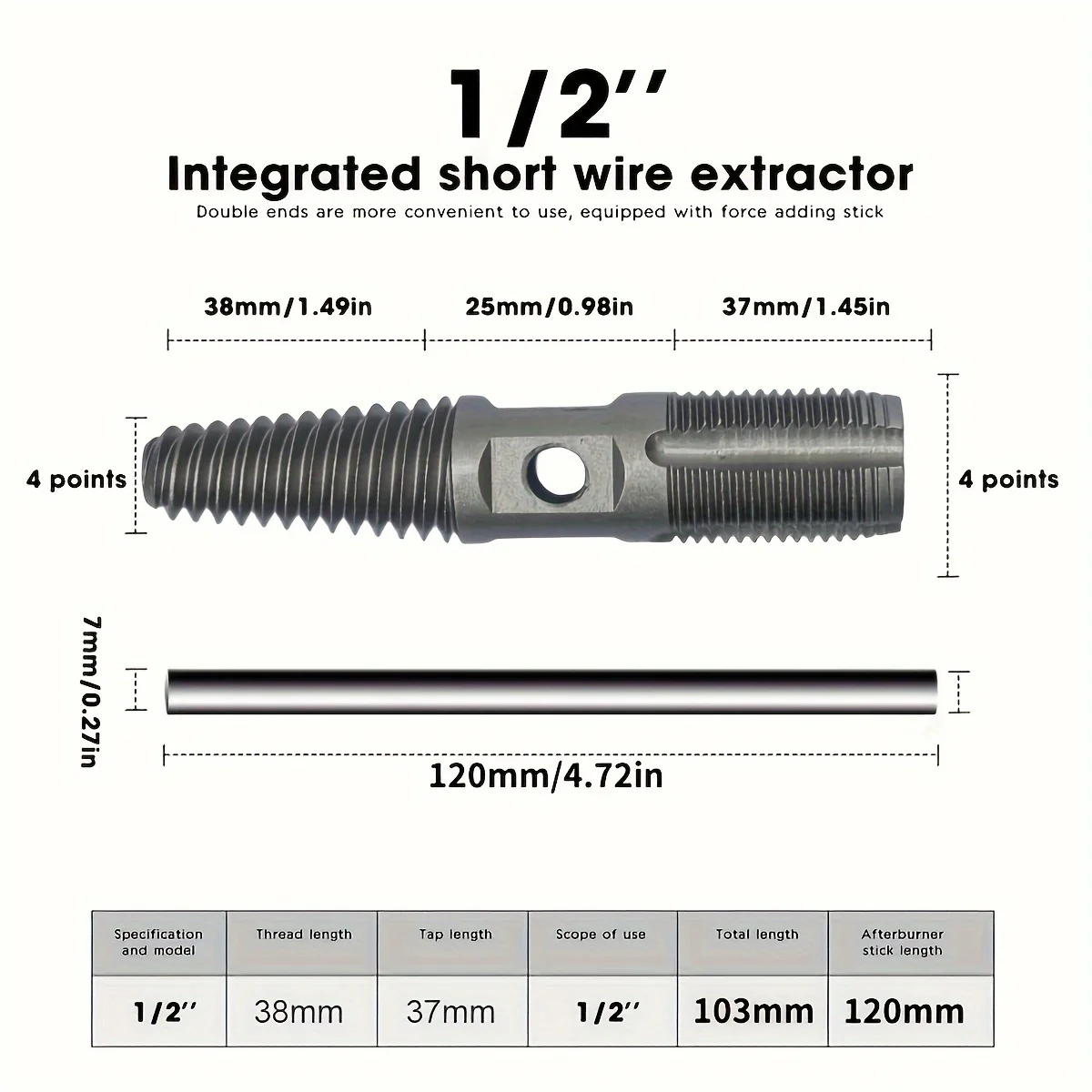 Корончатое сверло с двойной головкой для ремонта поврежденных водопроводных