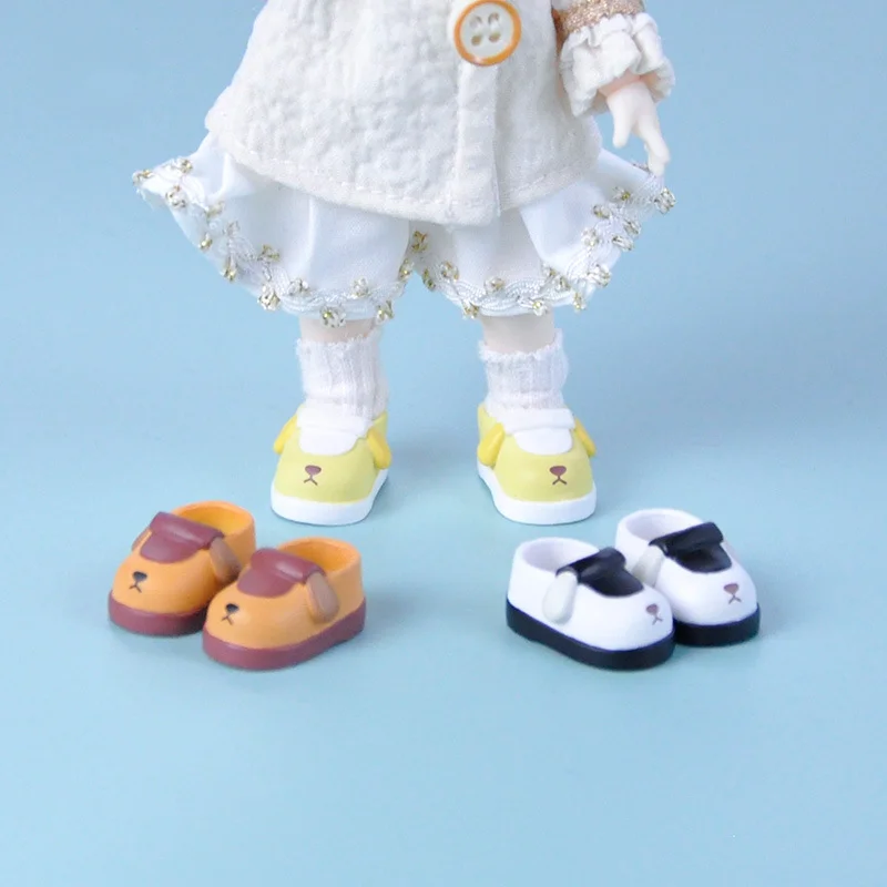 

Ob11 Ymy Doll Shoes Cute Animal Dog Shoes 1.3*2.3cm Suitable For Ob11 BODY9 UFdoll GSC 1/12 Bjd Doll Bjd Accessories Girl Gifts