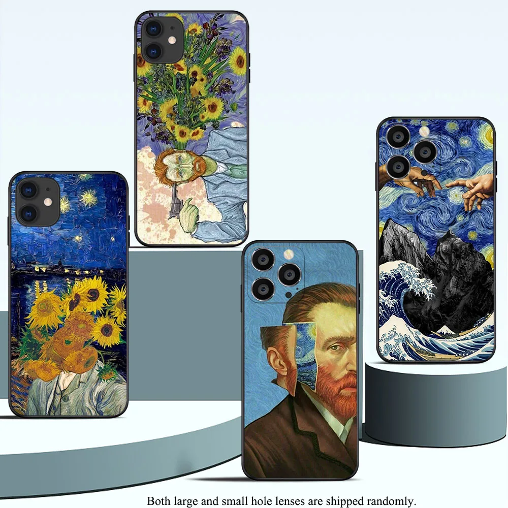 IQ-40 Van Gogh Звездный Подсолнух мягкая модель для OPPO A8 A31 A9 A5 F11 Reno 3 A91 F15 A93 A54 A5S A7 A12 A12S A74