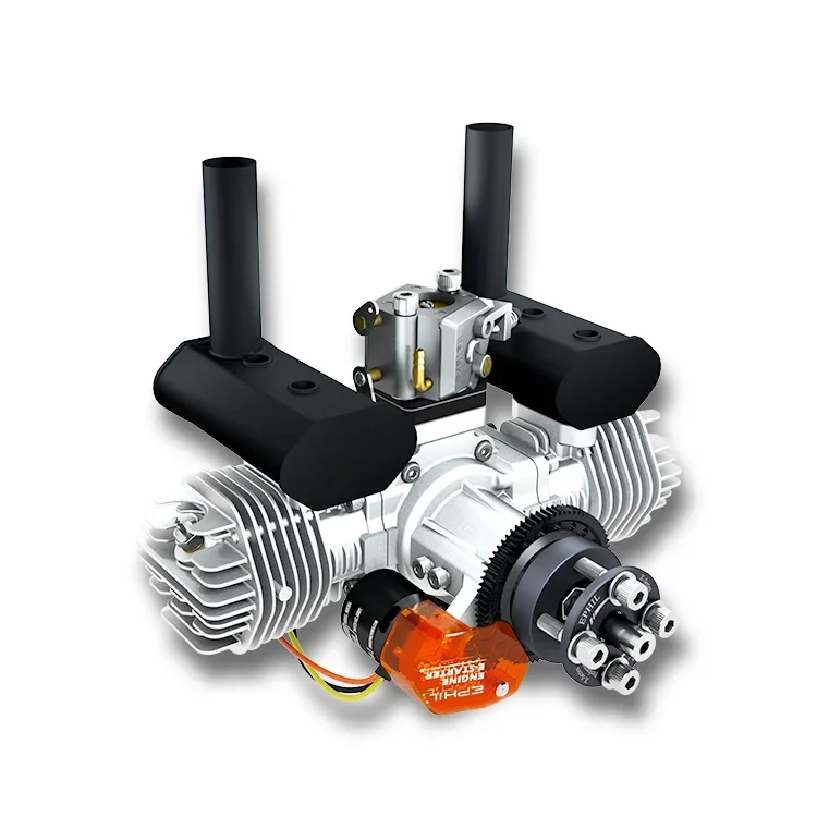 Фото EPHIL XG-40cc-T RC Модель самолета Бензиновый двигатель Электрический стартер Модели двигателей XG-76cc-T №3