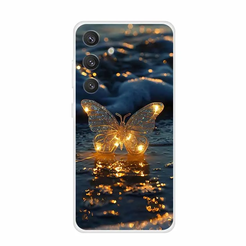 Мягкий чехол для Samsung Galaxy S23 S21 S24 S20 FE Funda S 23 21 24 20 22 Ultra Plus Прозрачный из ТПУ экран