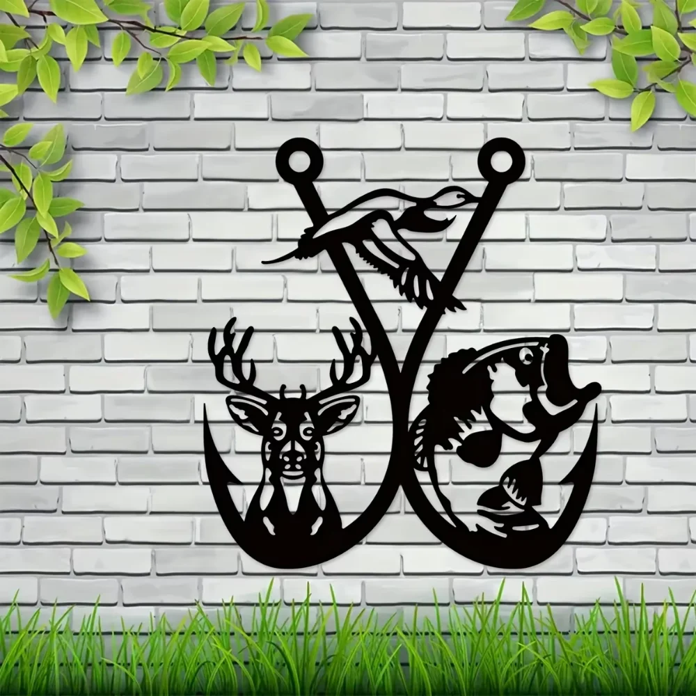 Металлическая Настенная Табличка Для Рыболовных Крючков Декор Охотника