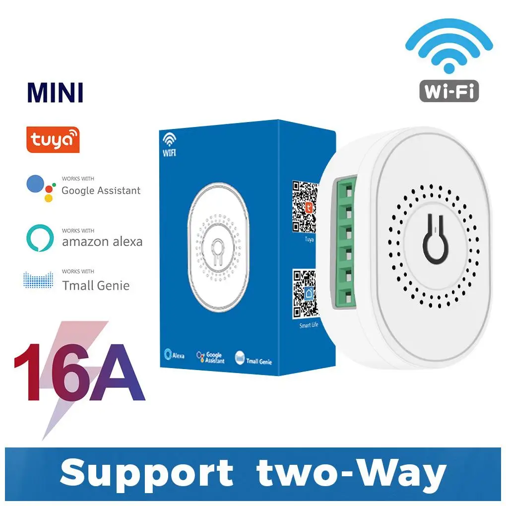 

Смарт светильник выключатель Tuya с поддержкой Wi-Fi, 16 А