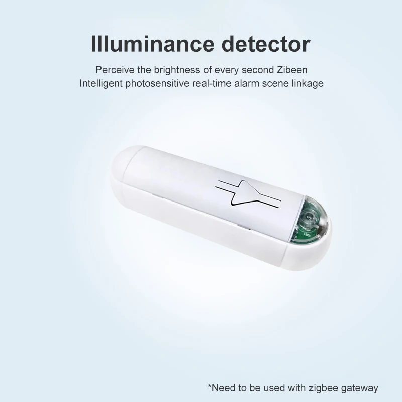 

Tuya Smart Life ZigBee Light Sensor Indoor/outdoor Brightness Sensor Light Sensor Support Alexa Google Smart Life Smart Home