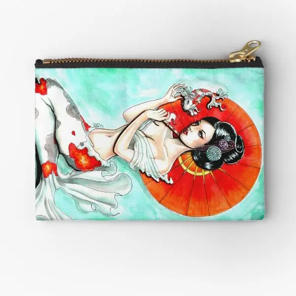 

Карман Koi на молнии для мужских и женских трусиков, маленький бумажник для хранения монет, карманное нижнее белье, косметические упаковочные карманы для ключей и носков