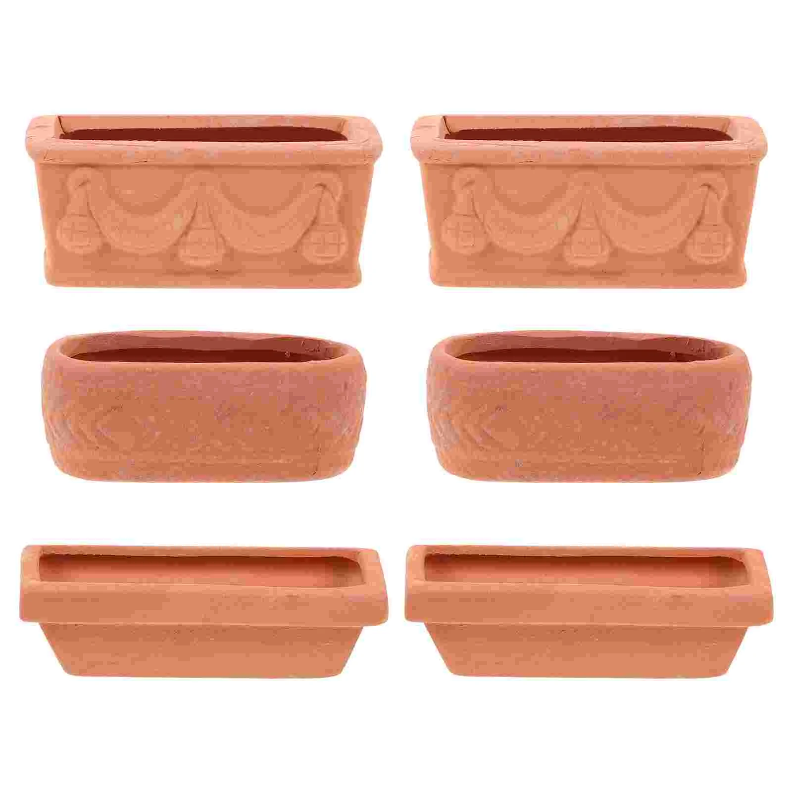 

Pots Flowerpots Miniature Flower Desktoptiny Decors Outdoor Potted Ceramic
