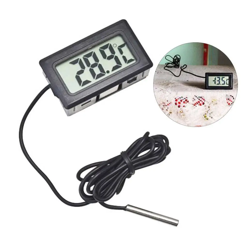 

Mini LCD Digital Aquarium Thermometer Temperature Measurement Tool with Probe