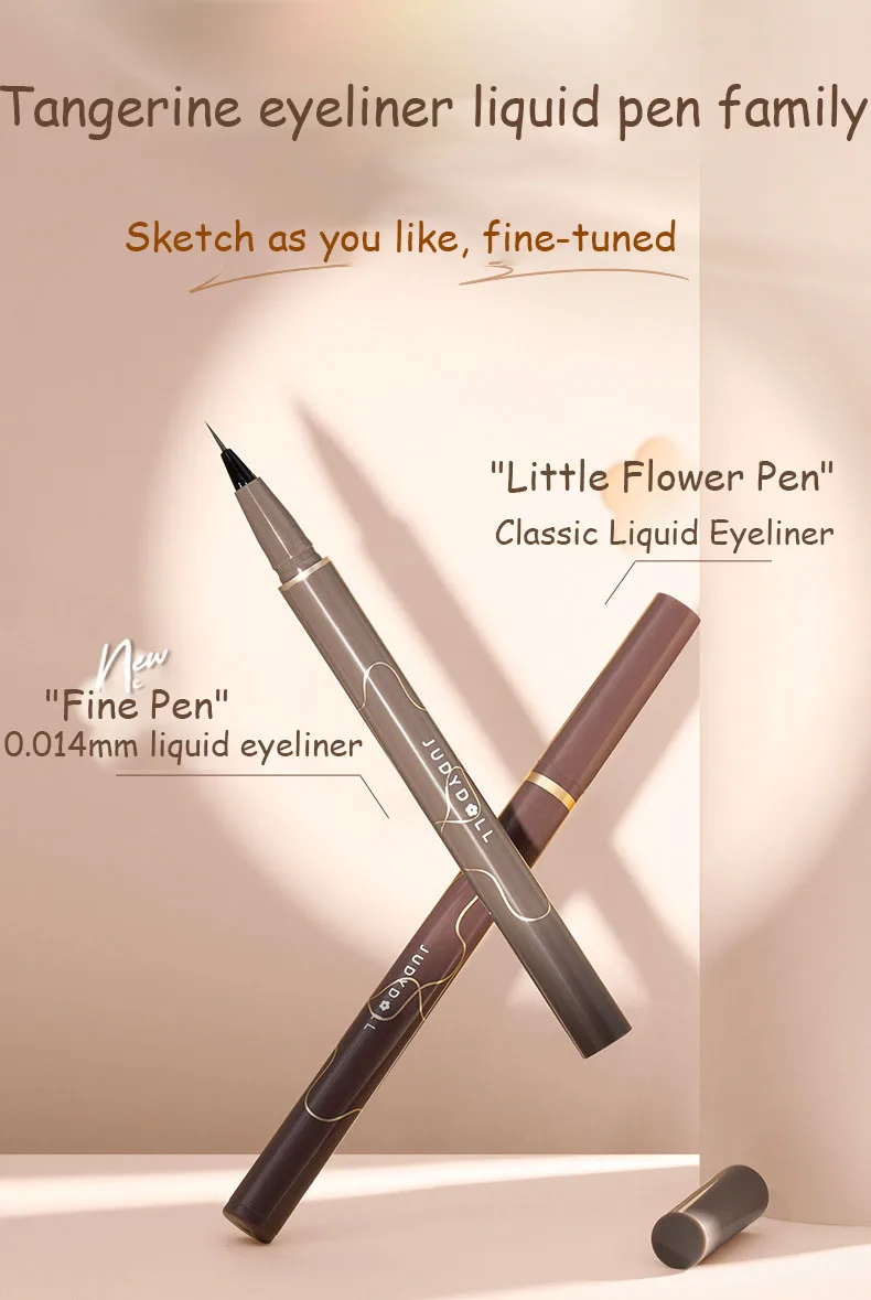 

Judydoll New Black Liquid Eyeliner Pencil Waterproof 24 Hours Long Lasting Eye Makeup Smooth Superfine Eye Liner Pen