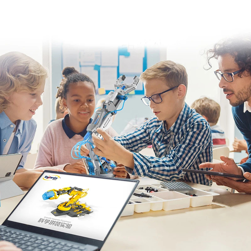 DIY 3in1 Hydrobot Arm Kit Развивающие игрушки Роботизированная рука Инженерный комплект