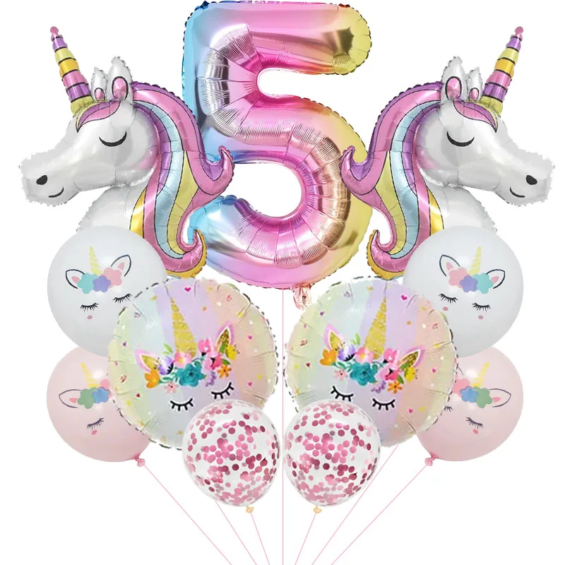 

Радужные фольгированные шары с единорогом 32 дюйма, Globos