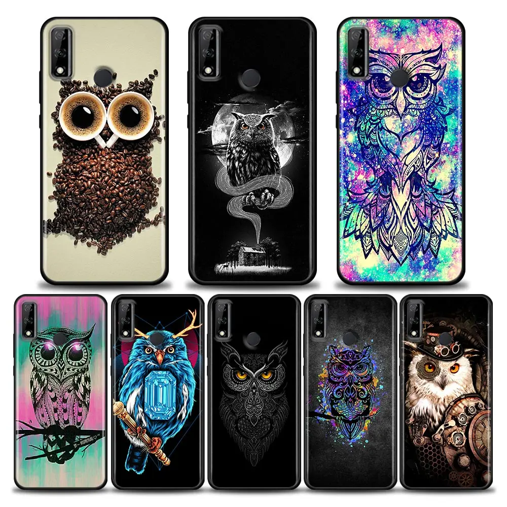 

Cartoon Cute Owl Art Funda Coque Case for HUAWEI Mate 10 20 40 RS Nova 8i 9 SE Y60 Y6 Y7 Y9 Y6p Y8p Y9a Y7a Pro Plus Lite Case